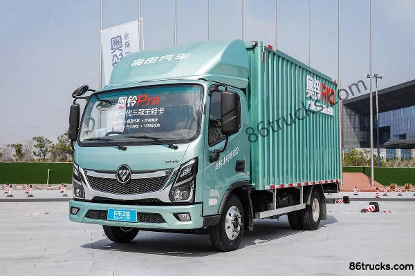 Foton Aoling Supu Pro 150 ch 4X2(6 roues) 4,14 m camion fourgon à cabine simple (large) (China VI) Extérieur (3) | 86Trucks