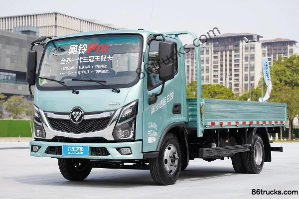 Foton Aoling Supu Pro 158 ch 4X2(6 roues) 4,17 m camion plateau simple rangée (China VI) Extérieur (3) | 86Trucks