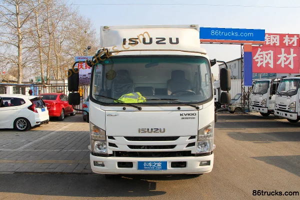 Qingling Isuzu KV100 120 hp 4X2(6 wheels) 4.13m single-row van light truck Exterior (2) | 86Trucks