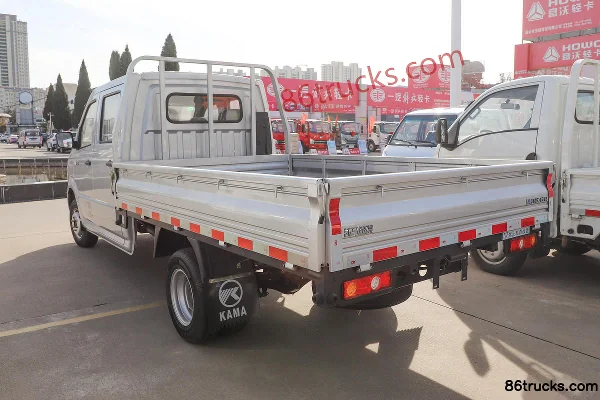 Kama Ruijie 1.6L 122 hp 4X2(6 wheels) 2.5m Double Row Flatbed Mini Truck (China VI) Body (1) | 86Trucks