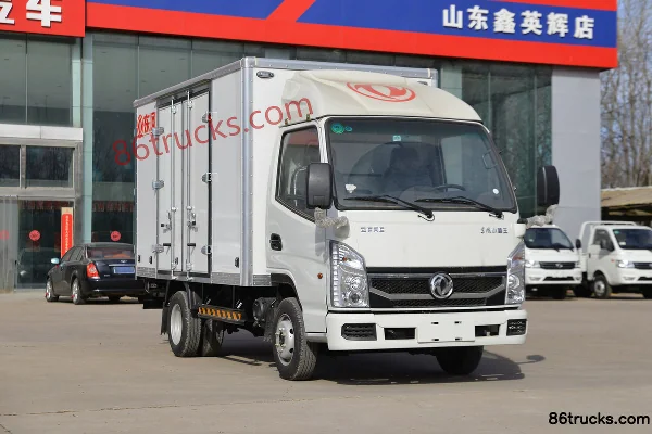 Dongfeng W16 1.6L gasoline 123hp 4X2(6 wheels) Mengwo 5-speed 3.78m semi-row box van micro truck Exterior