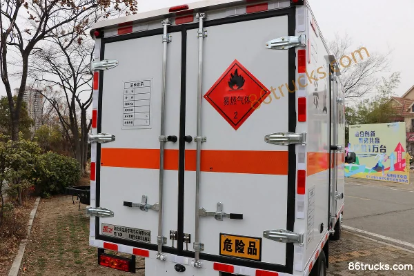 Foton M2 115hp 4X2(6 wheels) 3.3m Flammable Gas Van Truck (Chufei Brand) (China VI) Body (1) | 86Trucks