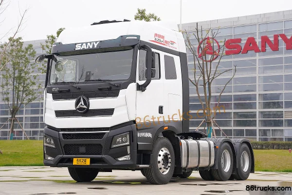 SANY Truck New Zhuhong Flagship Edition 620 hp 6X4(10 wheels) AMT automatic tractor truck Exterior (3) | 86Trucks