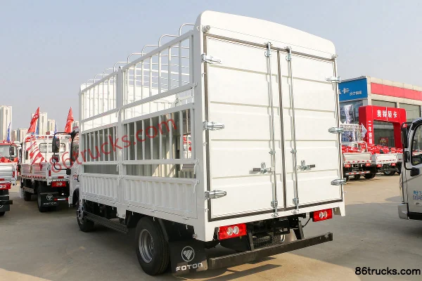 Foton Aoling New Jieyun 132hp 4X2(6 wheels) 4.17m Single Row Stake Truck (China VI) Body (2) | 86Trucks
