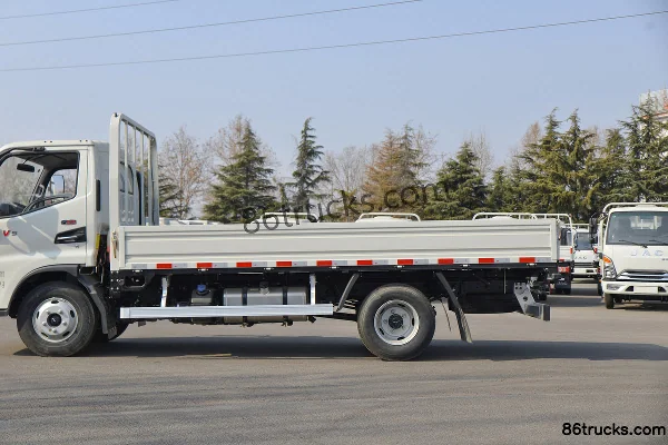 JAC Junling V5 150 hp 4X2(6 wheels) 4.22m single-row flatbed truck Body (2) | 86Trucks