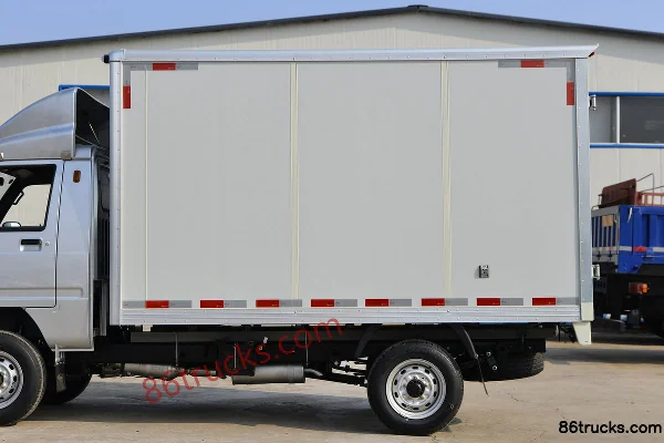 Foton Times Yu Ling VQ1 1.2L 91hp 4X2(6 wheels) gasoline 3.05m single-row van micro truck (China VI) Body (2) | 86Trucks