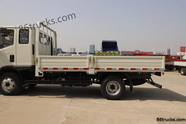 Foton Times H2 130 hp 4X2(6 wheels) 3.8m half row flatbed light truck (China VI) Body (1) | 86Trucks