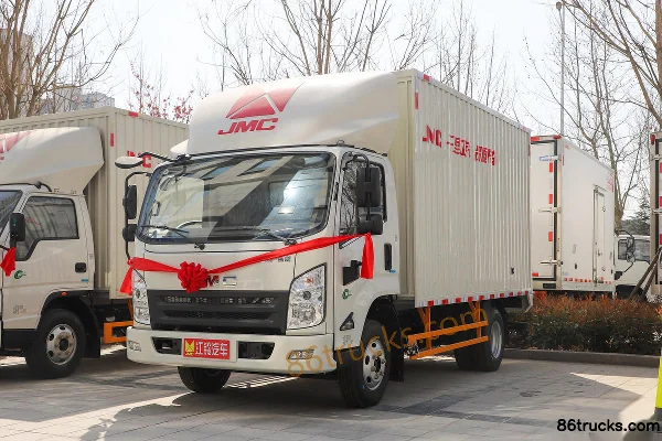 JMC Kaiwei Wide Body 143 hp 4X2(6 wheels) 4.2m Single Row Box Light Truck (China VI) (Air Brake) Exterior (3) | 86Trucks