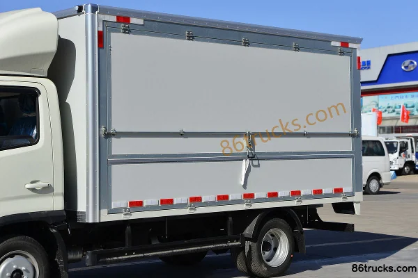 Foton Times Linghang S1 1.6L 122hp 4X2(6 wheels) Gasoline 3.7m Single Row Wing Opening Van Mini Truck (China VI) Body (1) | 86Trucks