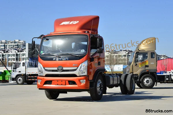 Foton Aoling Hornet MINI 170hp 4X2(6 wheels) 5.25m semi-crew flatbed cargo truck Exterior (3) | 86Trucks