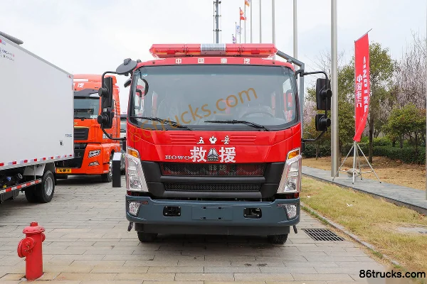 Sinotruk HOWO Hanjiang 190 hp 4X2(6 wheels) Foam Fire Truck (Wuyue brand) Exterior (2) | 86Trucks