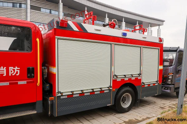 Sinotruk HOWO Hanjiang 190 hp 4X2(6 wheels) Foam Fire Truck (Wuyue brand) Body (1) | 86Trucks