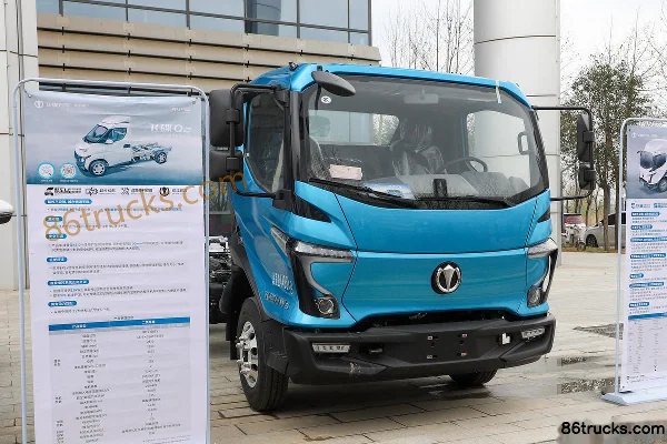 Feidi HW5 4.18m Single Row Plug-in Hybrid Cargo Cage Light Truck 17.52kWh 4X2(6 wheels) Exterior