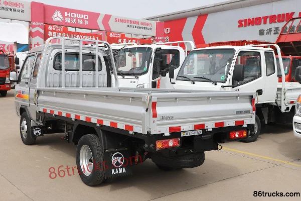 Kama Ruiling 1.3L 91 hp 4X2(6 wheels) Gasoline 3.1m Semi-row Flatbed Micro Truck (China VI) Body (2) | 86Trucks