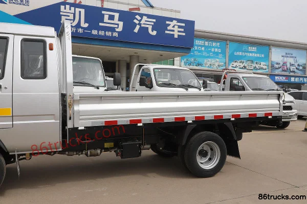 Kama Ruiling 1.3L 91 hp 4X2(6 wheels) Gasoline 3.1m Semi-row Flatbed Micro Truck (China VI) Body (1) | 86Trucks