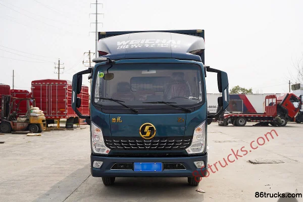 SHACMAN Light Truck Jindelong K1 Flagship 160 hp 4X2(6 wheels) 3.85m AMT automatic double-row stake truck Exterior (2) | 86Trucks
