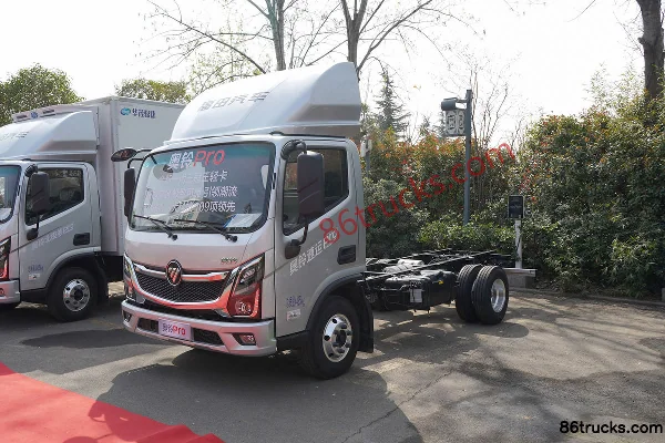 Foton Yutu III 158 hp 4X2(6 wheels) 4.17m AMT Automatic Single Row Stake Truck Exterior (3) | 86Trucks