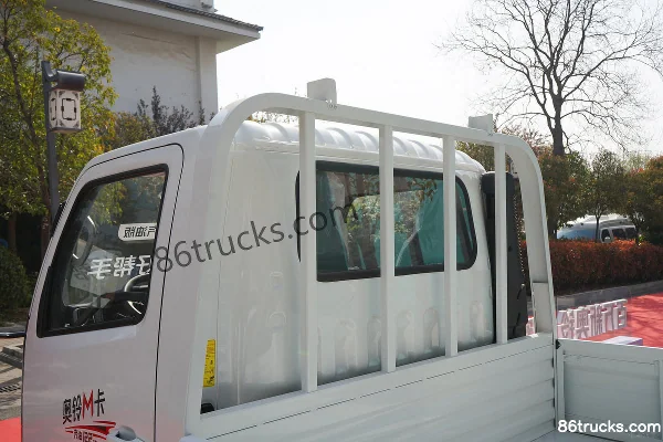 Foton Aoling M Card 1.6L 122 hp 4X2(6 wheels) gasoline 3.38m single row flatbed small truck (hydraulic brake) Body (2) | 86Trucks