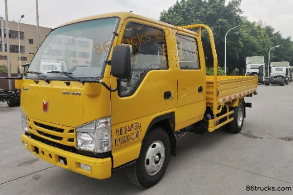 Qingling Lingka 2023 122hp 4X2(6 wheels) 3.245m Double-Cab Flatbed Light Truck (China VI) Exterior (2) | 86Trucks