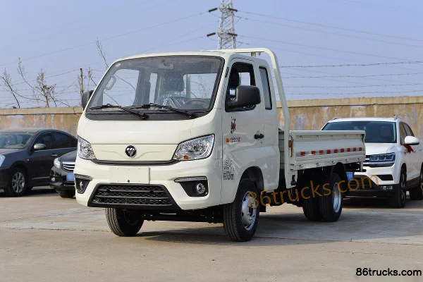 Foton Xiangling M1 Comfort 1.6L 105 hp 4X2(6 wheels) CNG 3.05m Semi-row Flatbed Micro Truck Exterior (3) | 86Trucks