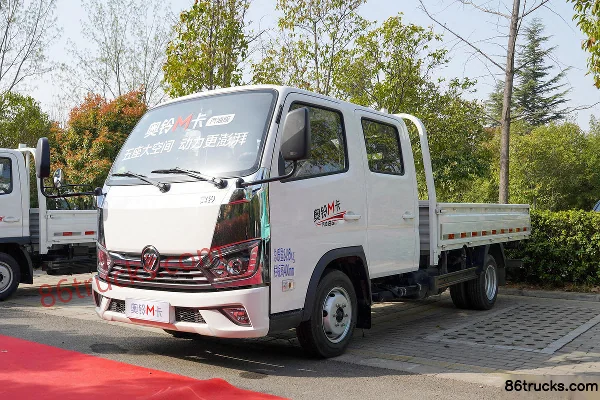Foton Aoling M 1.6L 122 ch 4X2(6 roues) essence 2,7 m cabine double plateau camion léger (frein hydraulique) Extérieur (3) | 86Trucks