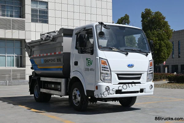 Xinchufeng Man Tian Xing 4.5T 3.14 m electric self-loading garbage truck 4X2(6 wheels) Exterior