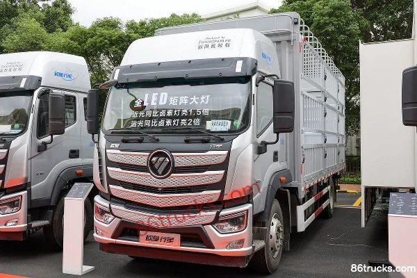 Foton Auman Xingxing 300 hp 4X2(6 wheels) 6.2m AMT automatic grille cargo truck Exterior (3) | 86Trucks