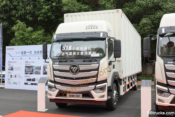 Foton Auman Planet 240hp 4X2(6 wheels) 6.8m Wing Opening Box Cargo Truck Exterior (3) | 86Trucks