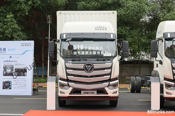 Foton Auman Planet 240hp 4X2(6 wheels) 6.8m Wing Opening Box Cargo Truck Exterior (2) | 86Trucks
