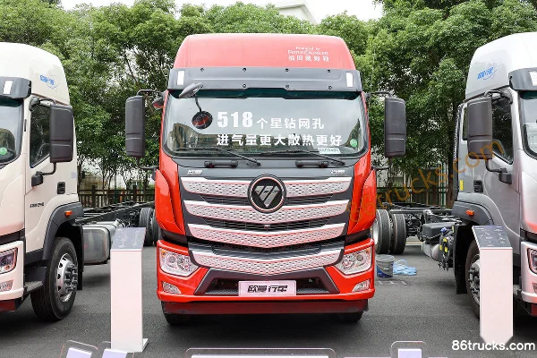 Foton Auman Xingxing 300 ch 6X2(8 roues) camion porteur à ridelles 9,7 m Extérieur (2) | 86Trucks