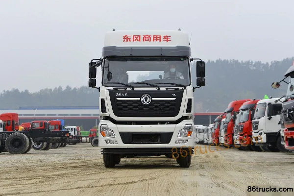 Dongfeng Commercial Vehicle Tianlong VL Heavy Truck 2019 Model 360 hp 8X4(12 wheels) 9.6m Flatbed Cargo Truck Exterior (2) | 86Trucks