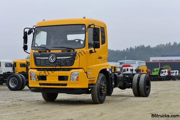 Dongfeng Commercial Vehicle Tianjin VR 230 hp 4X2(6 wheels) aerial work truck (Daiyang brand) (engineering yellow) Exterior (3) | 86Trucks