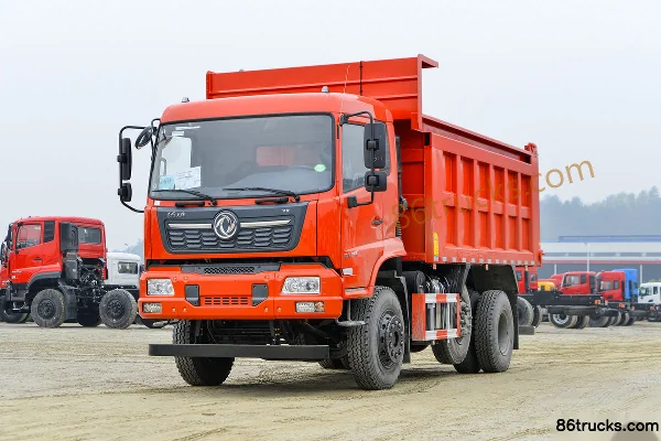 Dongfeng Commercial Vehicle Tianjin VR Heavy Truck 270 hp 6X2(8 wheels) 5.5m Dump Truck (China VI) (5T Front Axle) Exterior (3) | 86Trucks