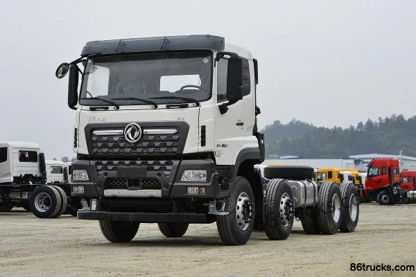 Dongfeng Tianlong KC 340 hp 8X4(12 wheels) Concrete Mixer Truck (Lingyu brand) Exterior (3) | 86Trucks