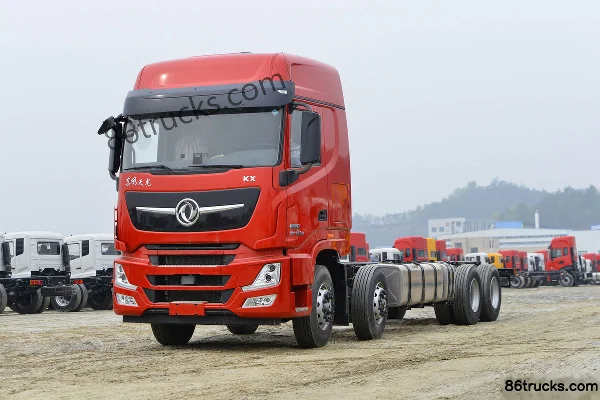 Dongfeng Commercial Vehicle Tianlong Flagship KX 490 hp 8X4(12 wheels) 9.4m flatbed cargo truck Exterior (3) | 86Trucks