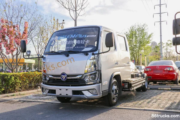 Foton Zhiblue EM 4.5T 3.17m double-row pure electric panel light truck 100.27kWh 4X2(6 wheels) Exterior (3) | 86Trucks