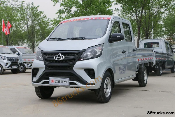 Ankai New Changan Star Card Luxury 1.5L 116hp 4X2(6 wheels) Gasoline 2.55m Double Row Flatbed Mini Truck (with AC) Exterior (3) | 86Trucks