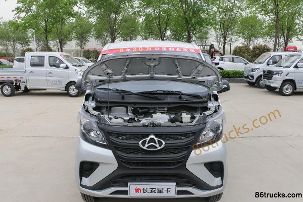 Ankai New Changan Star Card Luxury 1.5L 116hp 4X2(6 wheels) Gasoline 2.55m Double Row Flatbed Mini Truck (with AC) Chassis (1) | 86Trucks