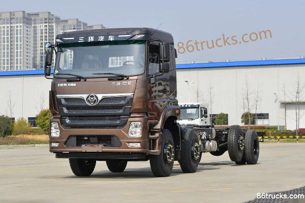Sanhuan Shitong Haolong Deluxe 270hp 8X2(10 wheels) 7.6m flatbed cargo truck (rear axle 457 wide brake) Exterior (3) | 86Trucks