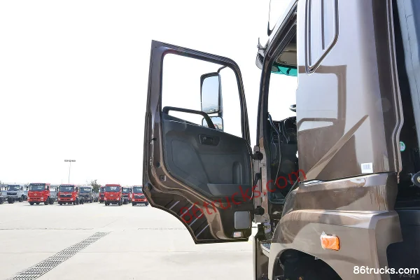 Sanhuan Shitong Haolong Deluxe 270hp 8X2(10 wheels) 7.6m flatbed cargo truck (rear axle 457 wide brake) Cab (1) | 86Trucks