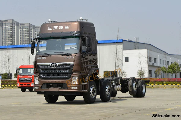 Sanhuan Shitong Haolong Luxury Edition 270 hp 8X2(10 wheels) 8.7m Stake Cargo Truck Exterior (3) | 86Trucks