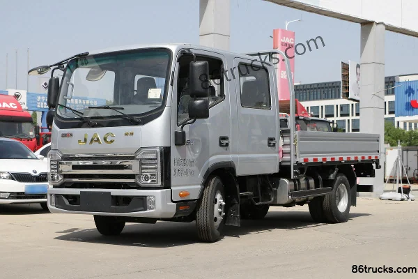 JAC Shuailing S3 130 ch 4X2(6 roues) 3,145 m camion léger à ridelles double cabine (China VI) Extérieur (3) | 86Trucks