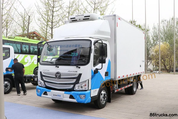 Auman Auman Zhilan HS 4.5T 4.08m plug-in hybrid refrigerated truck (air brake) 14.016kWh 4X2(6 wheels) Exterior (3) | 86Trucks