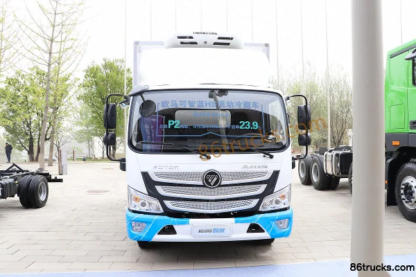 Auman Auman Zhilan HS 4.5T 4.08m plug-in hybrid refrigerated truck (air brake) 14.016kWh 4X2(6 wheels) Exterior (2) | 86Trucks