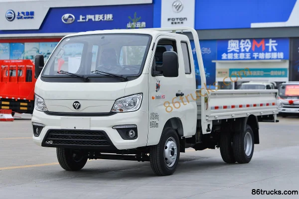 Foton Xiangling M2 1.6L 122 hp 4X2(6 wheels) Gasoline 3.3 m Semi-row Flatbed Mini Truck Exterior (3) | 86Trucks