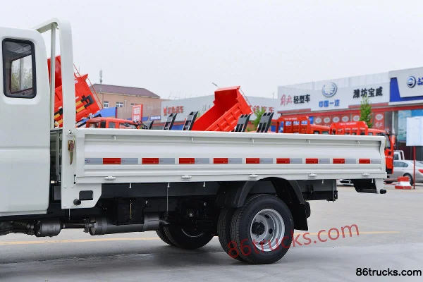Foton Xiangling M2 1.6L 122 hp 4X2(6 wheels) Gasoline 3.3 m Semi-row Flatbed Mini Truck Body (1) | 86Trucks