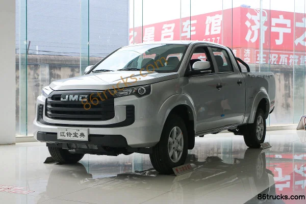 JMC Baodian 2023 Shuxiang Edition 2.5T Diesel 140 hp Manual 2WD Long Wheelbase Flat Bottom Box Double Row Pickup Cab (3) | 86Trucks