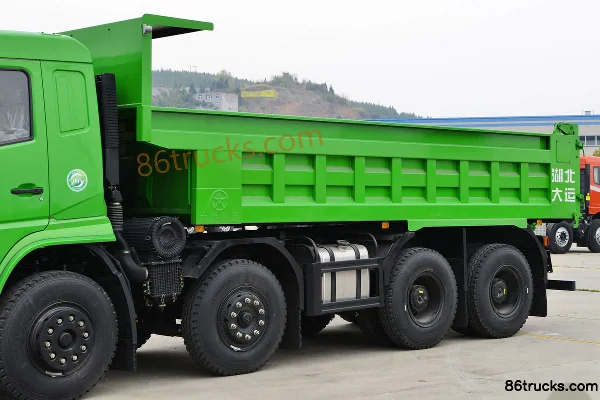 Dayun F7 heavy truck 330hp 8X4(12 wheels) 6.2m dump truck (China VI) Body (1) | 86Trucks