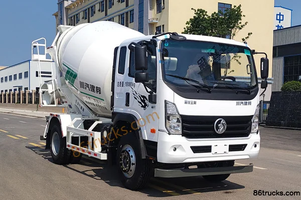 Sinotruk Ruishi 190 hp 4X2(6 wheels) 4 m³ Concrete Mixer Truck (Chuanqi Jianbang Brand) Exterior