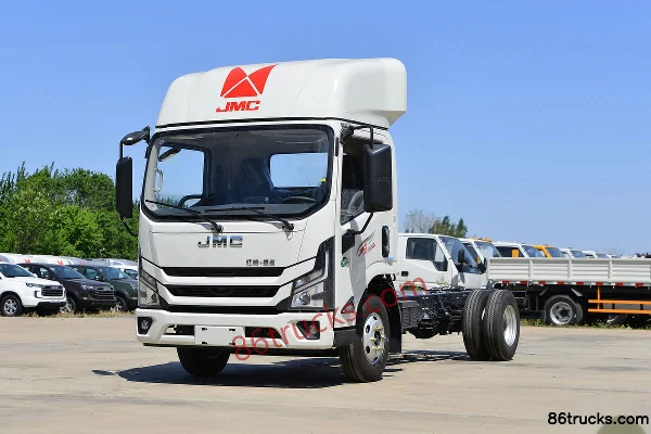 JMC Kaiyun+ Mid Body 146 hp 4X2(6 wheels) 4.2m Single Row Stake Truck (China VI) (Air Brake) Exterior (3) | 86Trucks